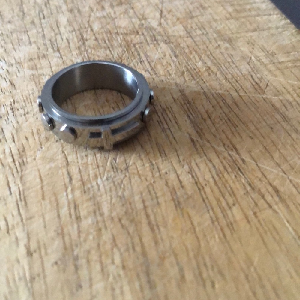 Silver rosary ring